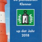 De plattdüütsch Klenner up dat Jahr 2018