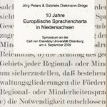 10 Jahre Europäische Sprachencharta in Niedersachsen