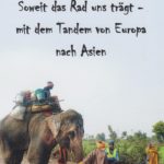 Soweit das Rad uns trägt - mit dem Tandem von Europa nach Asien