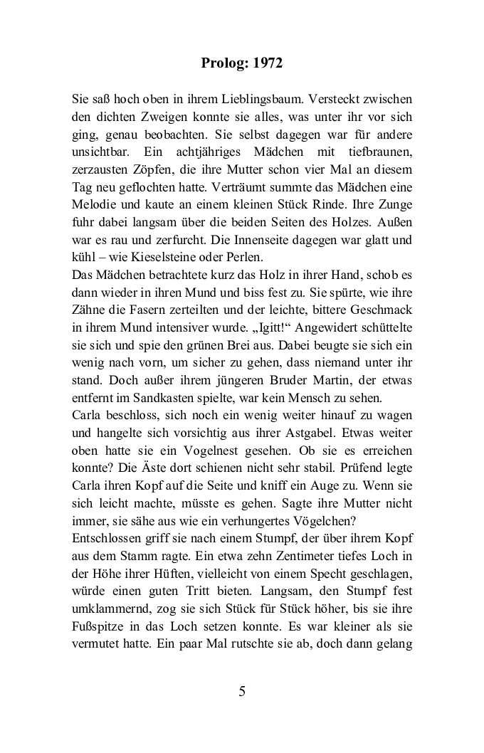 Seiten aus Carlas Flügel Inhalt